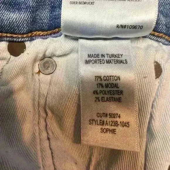 Agolde Sophie Ankle Skinny Jeans in Pentacle Wash Size 26 - Picture 9 of 9